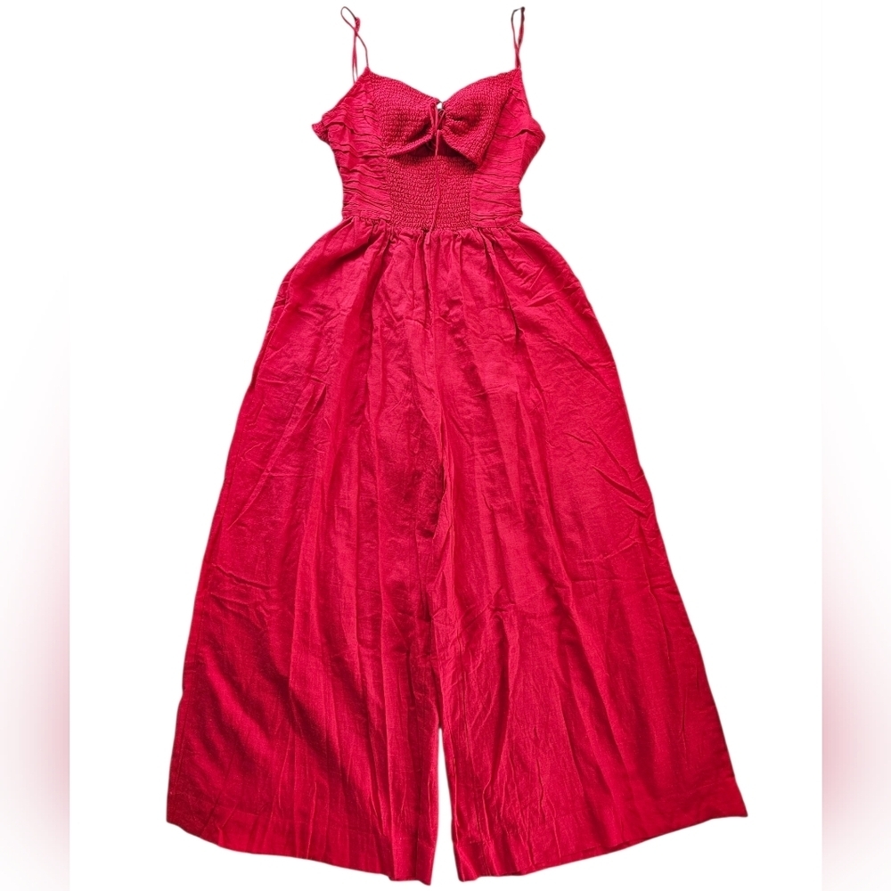 Free People Pink Wide-Leg Jumpsuit